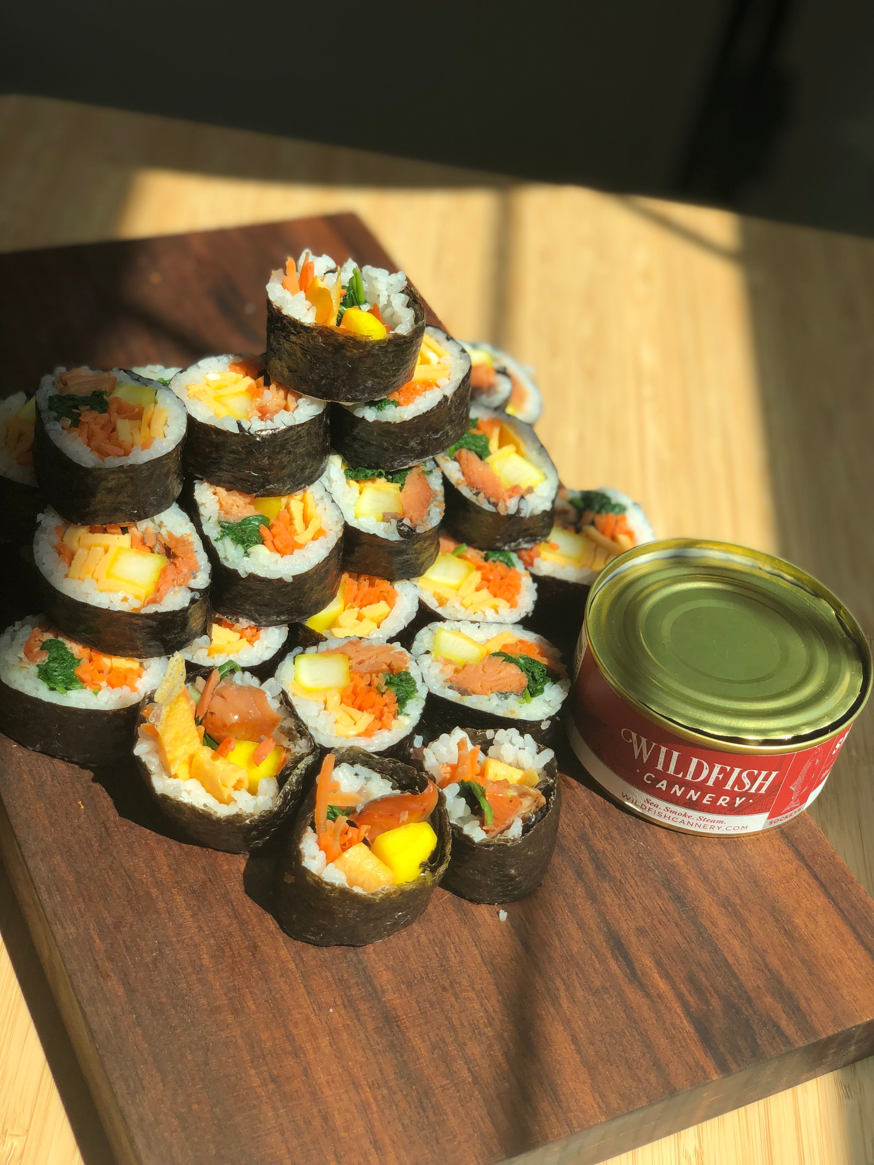 Smoked Salmon Gimbap – Wildfish Cannery
