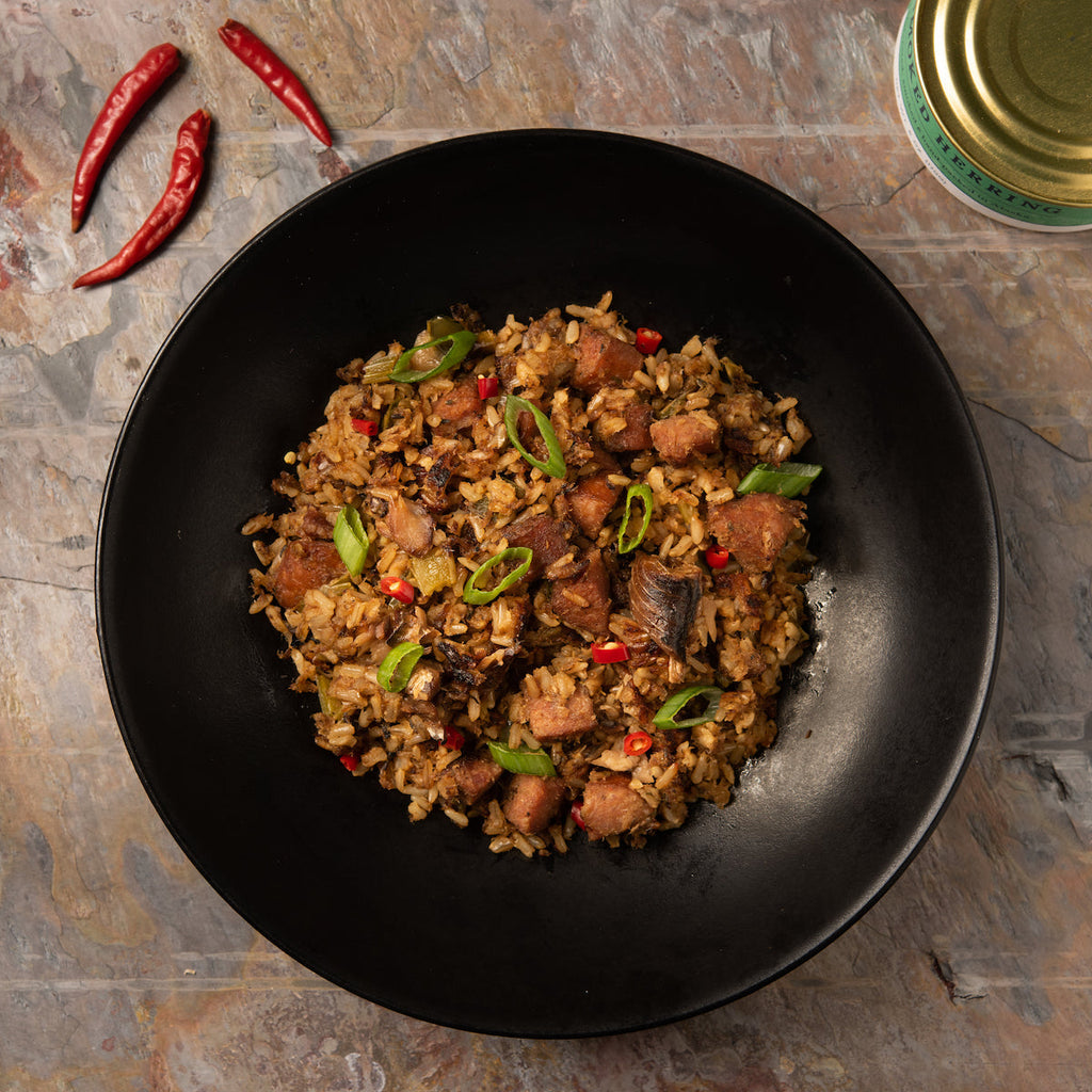 Dirty Rice With Andouille Sausage and Smoked Herring