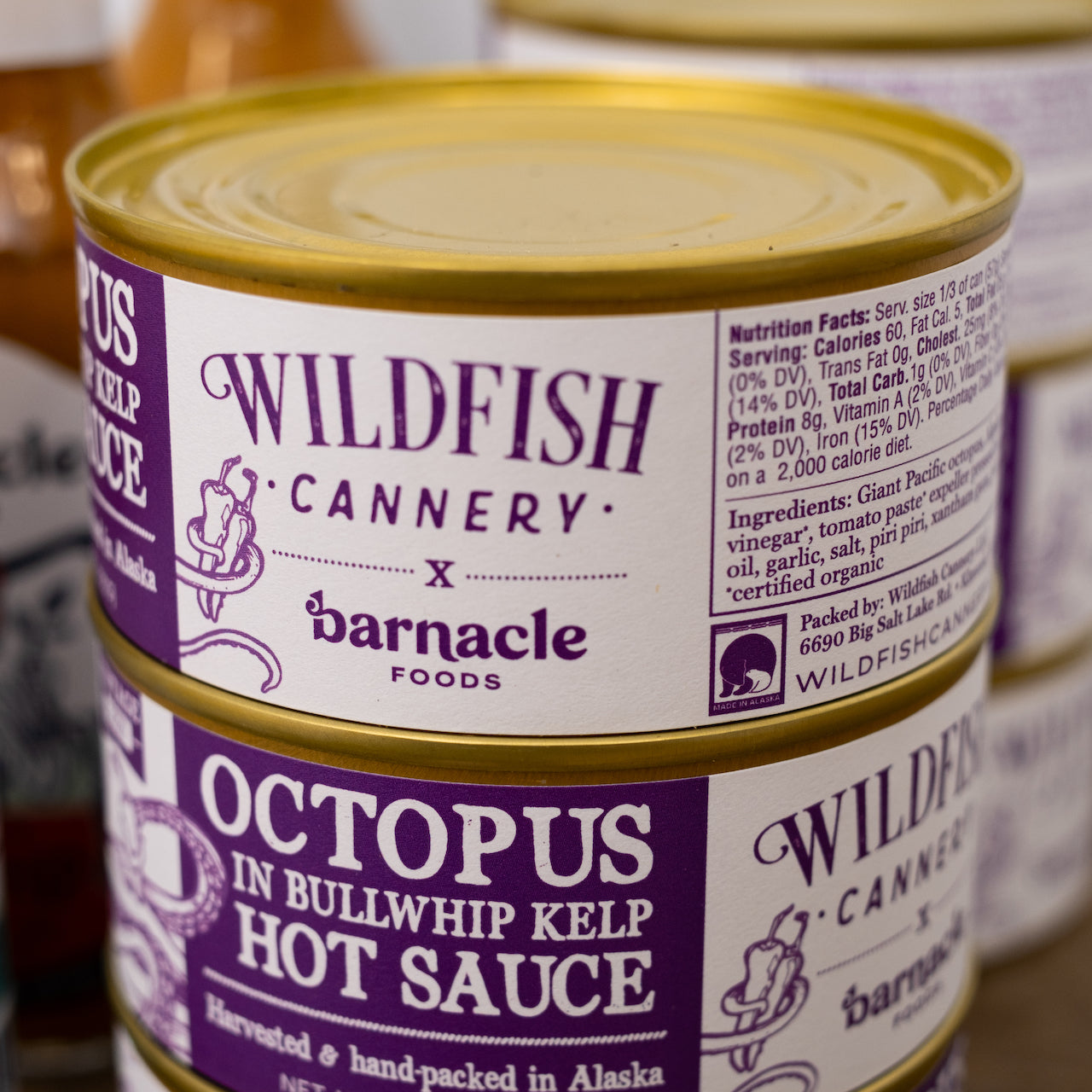 Octopus in Bullwhip Kelp Hot Sauce