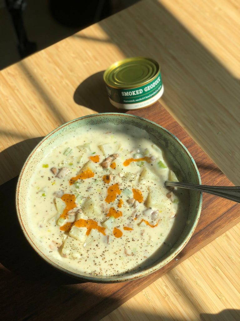 New England Meets Alaska Smoked Chowder