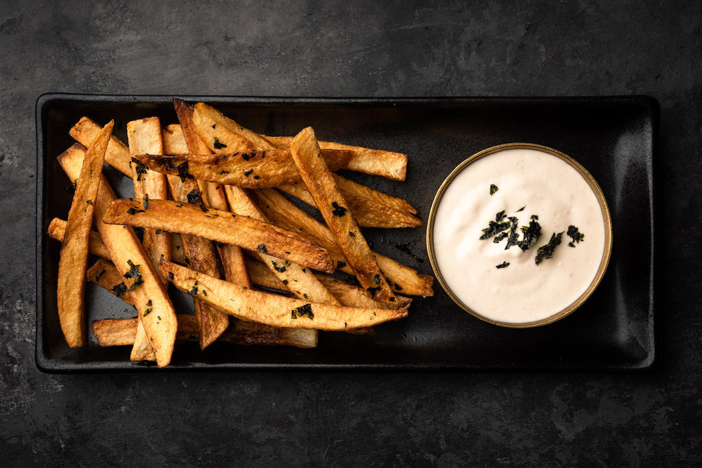 Smoked Octopus-Mayo with Nori Fries