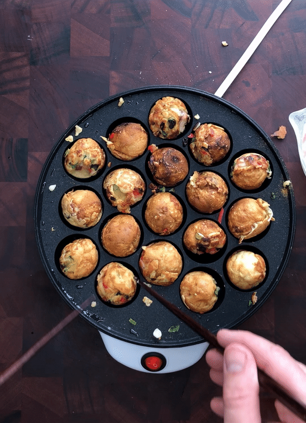 Smoked Octopus Takoyaki