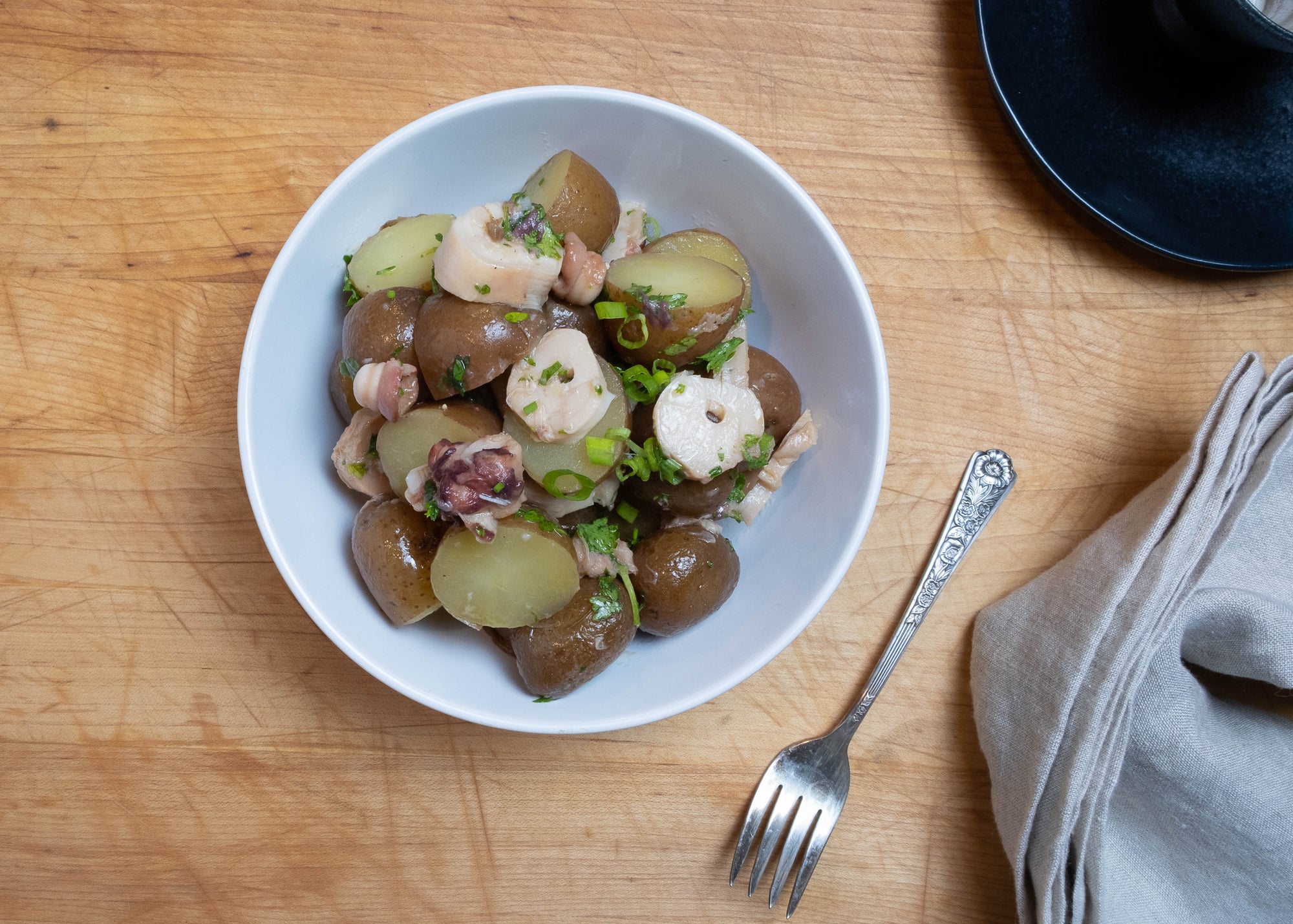 Smoked Octopus Potato Salad