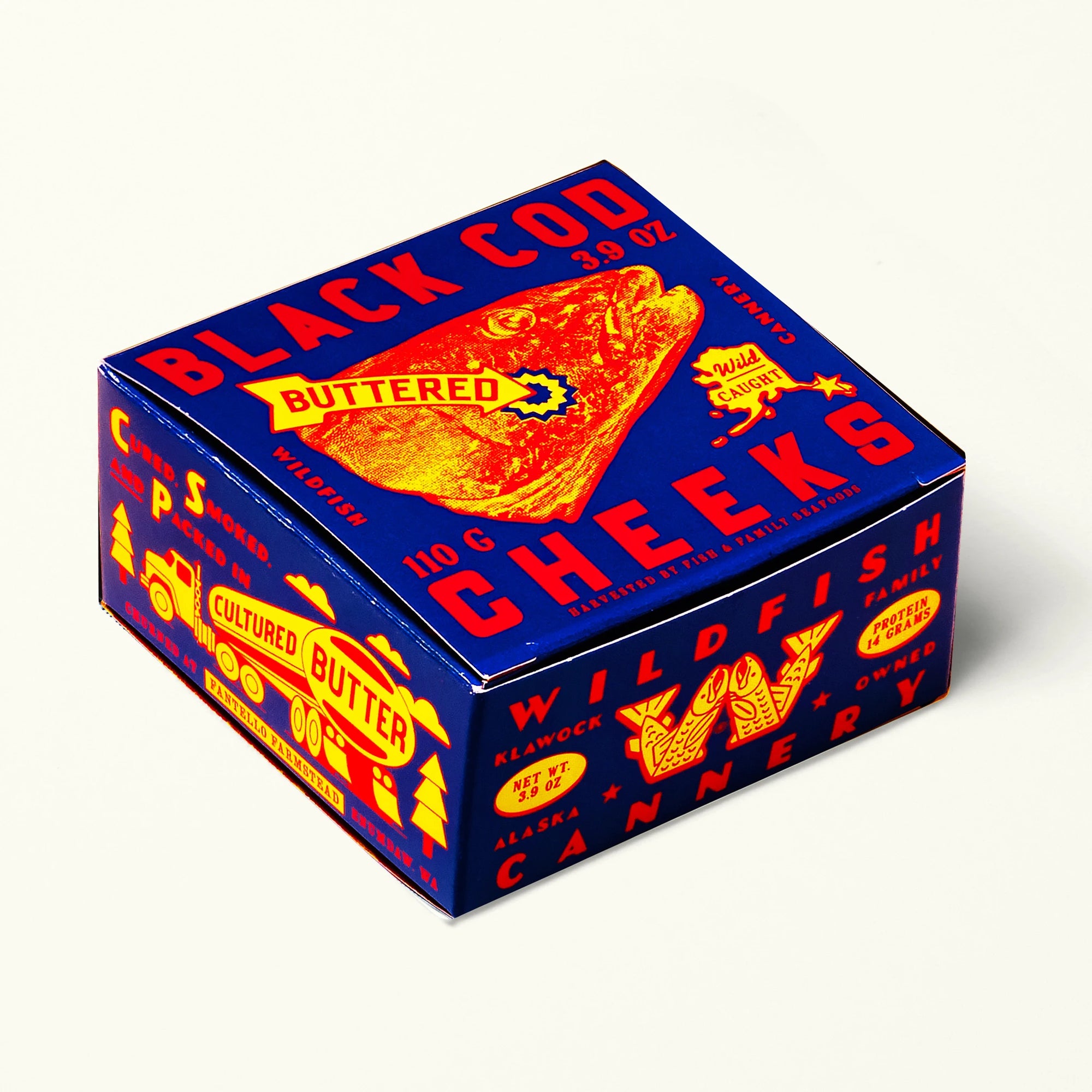 black cod cheek carton