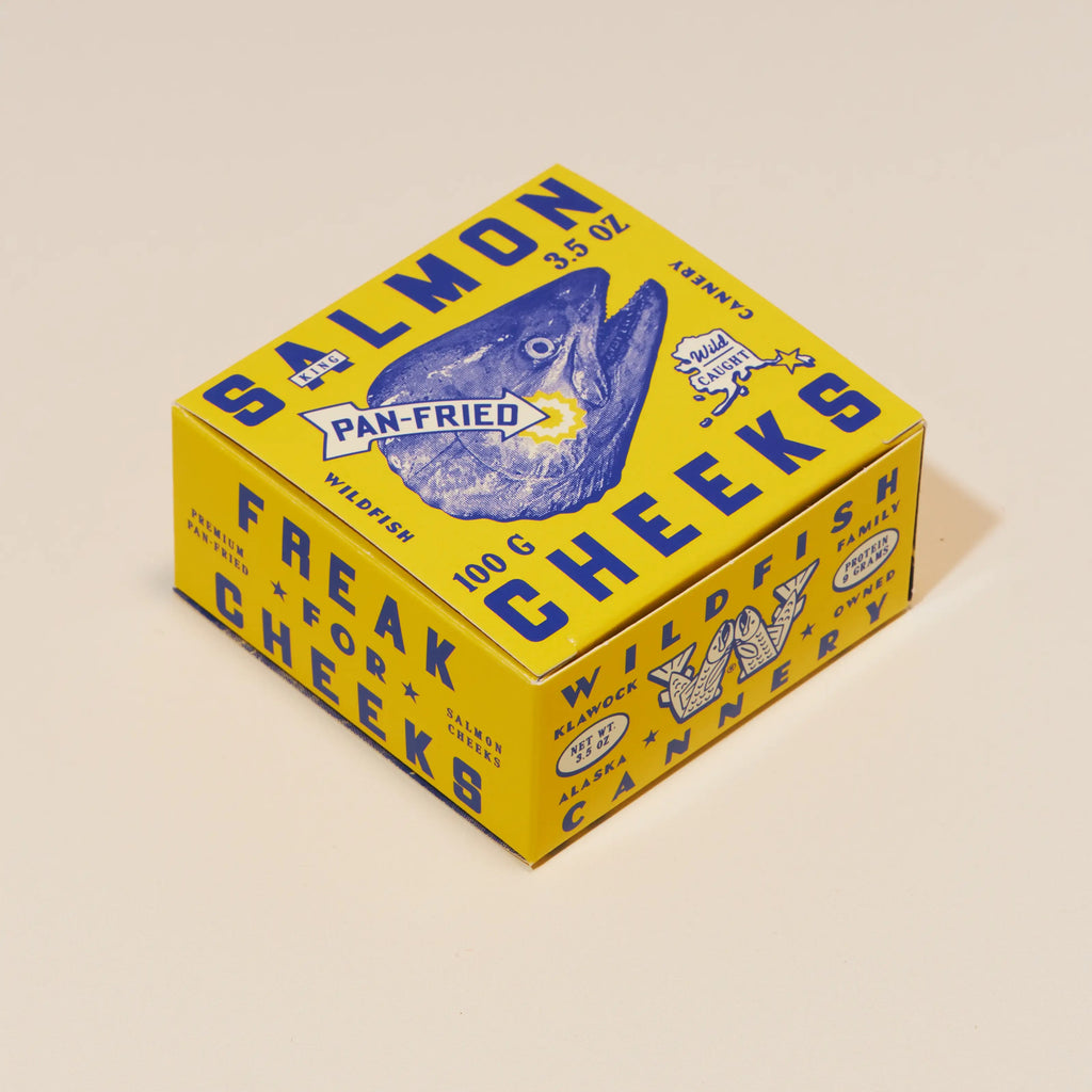 yellow and blue king cheek box