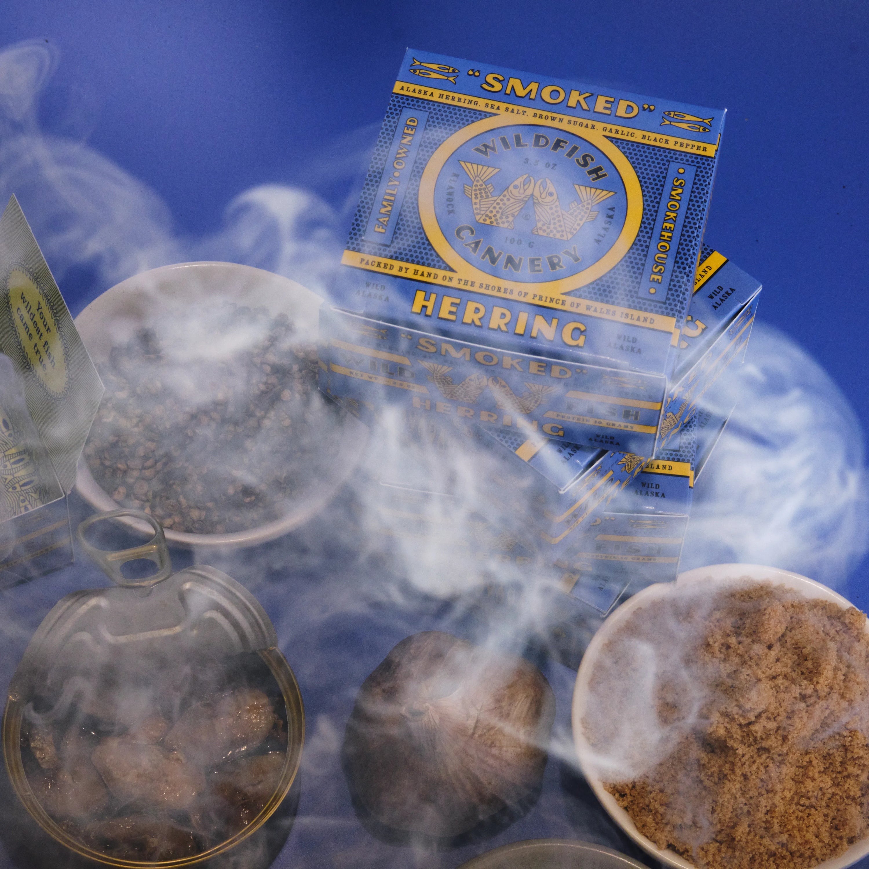 Wildfish Smoked Herring in a Cloud of Smoke