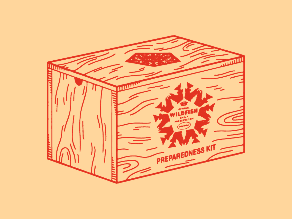 Pamphlet illustration of the Preparedness Crate (placeholder until product photos)